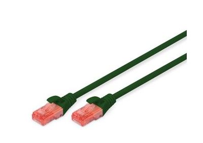 Digitus RJ45 Networks Cable CAT 6 U/UTP 3m Green