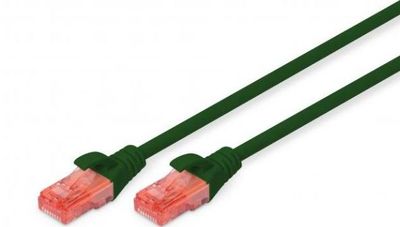 DIGITUS Professional - Patch cable - RJ-45 (M) to RJ-45 (M) - 50 cm - UTP - CAT 6e - molded, snagless - Green| DK-1617-005/R