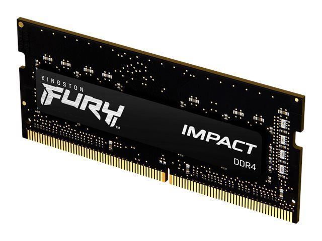Kingston FURY Impact - DDR4 - module - 8 GB - SO-DIMM 260-pin - 3200 MHz / PC4-25600 - unbuffered