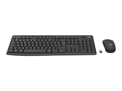 Logitech MK370 Combo for Business - keyboard and mouse set - QWERTY - UK - graphite Input Device