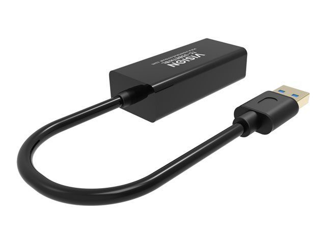 Vision TC-USBETH/BL - network adapter - USB 2.0 - Gigabit Ethernet x 1