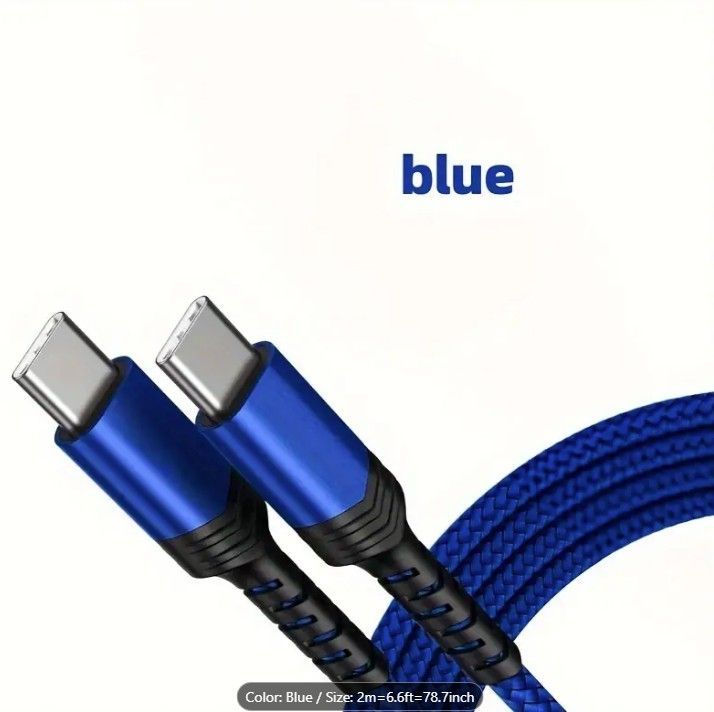 Super Fast Charging, Support PD100W, High-speed Data Transmission, TYPE C to TYPE C Interface Data Cable