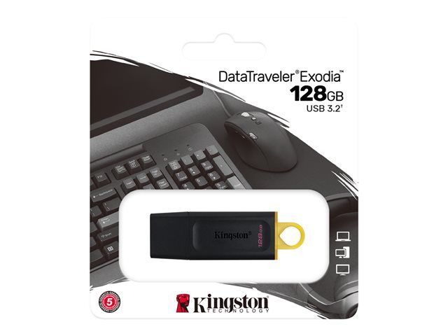 Kingston DataTraveler Exodia - USB flash drive - 128 GB 3.2 USB Flash Drive