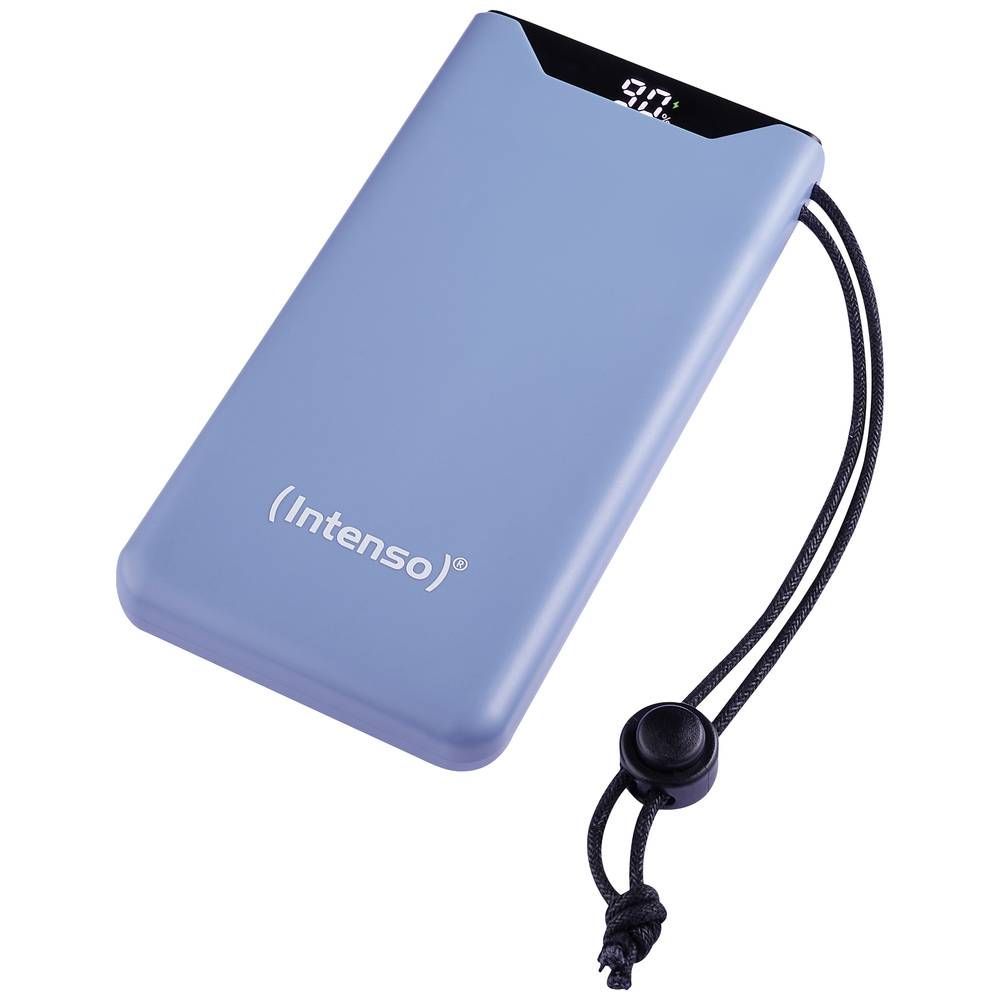 Intenso F10000 Power bank 10000 mAh Quick Charge, Power Delivery LiPo USB type A, USB C® Blue Status display