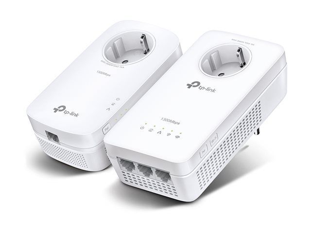 TP-Link TL-WPA8631P KIT V4 - Wi-Fi Kit - powerline adapter kit - Wi-Fi 5 - wall-pluggable, UK Plug