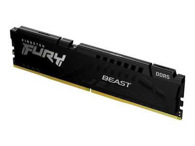 FURY Beast - DDR5 - module - 16 GB - DIMM 288-pin - 5600 MT/s / PC5-44800 - CL40 - 1.25 V - unbuffered - on-die ECC - black