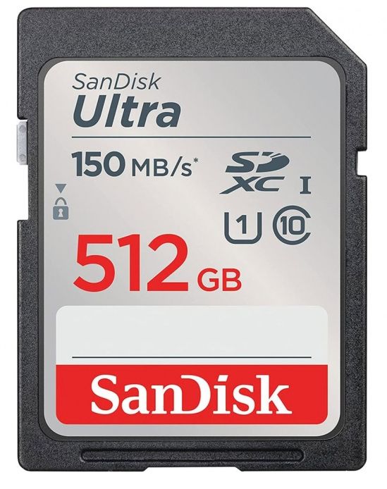 SANDISK ULTRA SDXC MEMORY CARD 150MB S UHSI CLASS 10 512GB