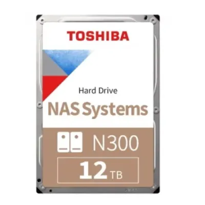 Toshiba N300 HDEXW11ZNA51F 12TB 7200RPM 256MB 3.5″ SATA3 Nas Harddisk