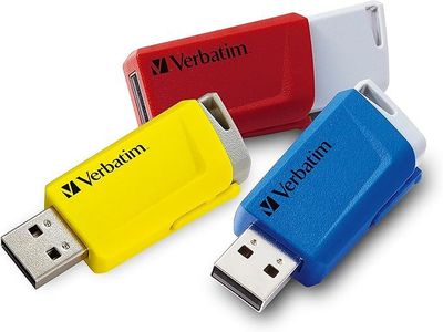 3 Pack Verbatim Store 'n' Click USB-Stick 3x - USB 3.2 Gen1-16GB