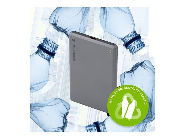 dbramante1928 Sustainable Re-charge Power Bank 5K Wireless - Grey