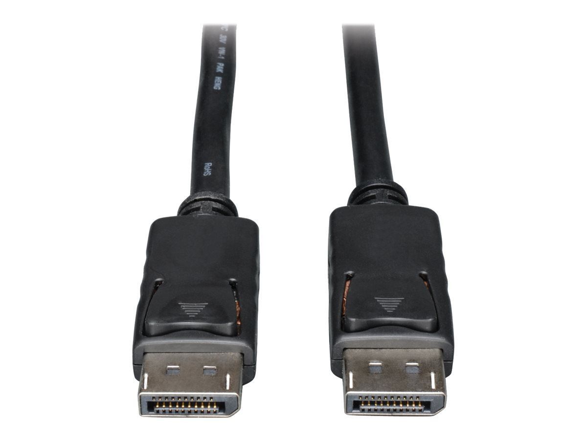 Eaton Tripp Lite Series DisplayPort Cable with Latching Connectors, 4K 60 Hz (M/M), Black, 3 ft. (0.91 m)