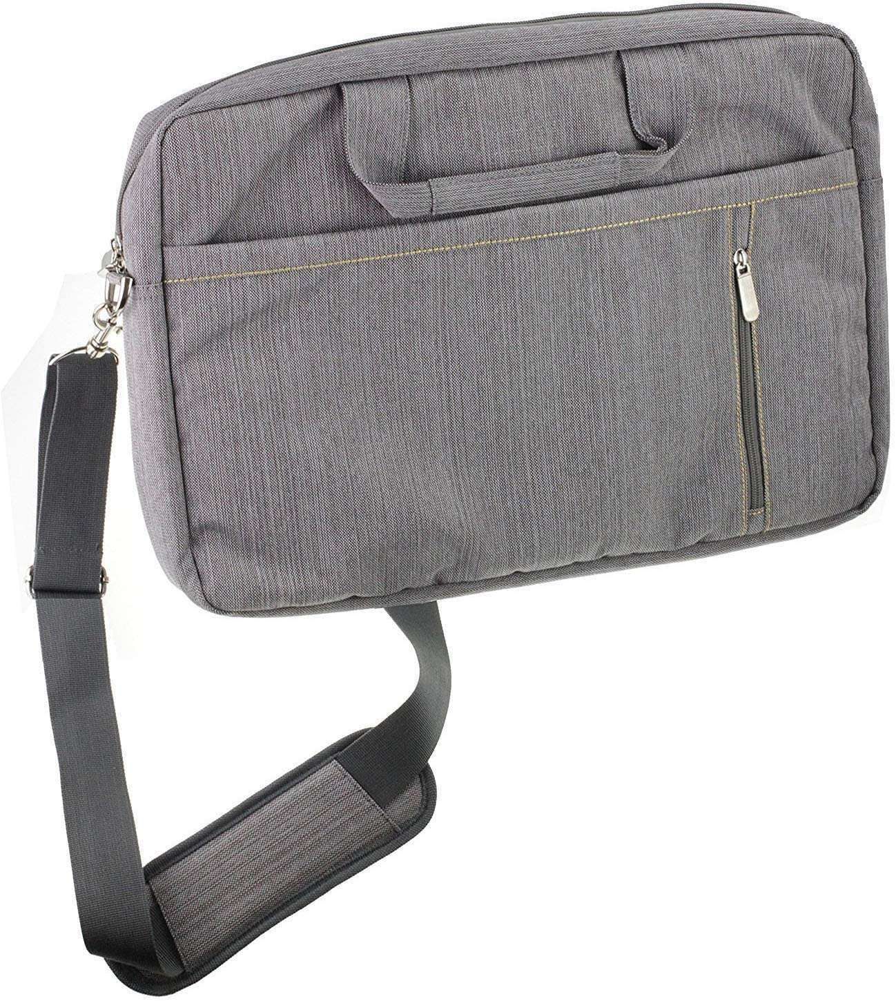 Navitech Grey Sleek Water Resistant Laptop Bag For LEEDOW 15.6" Laptop