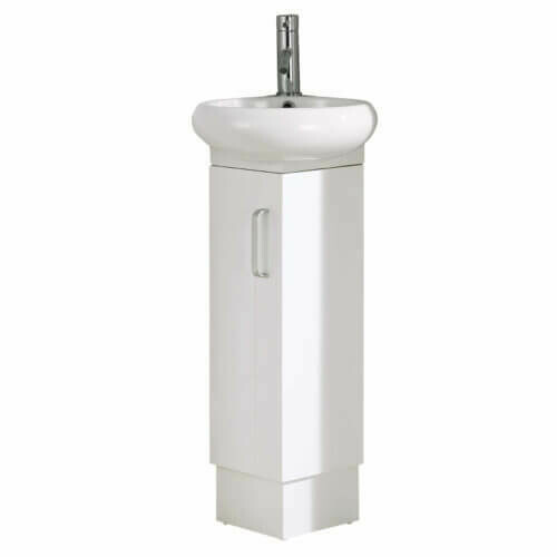 Milan Corner Pedestal White