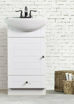 Petite White Vanity 18 x 15