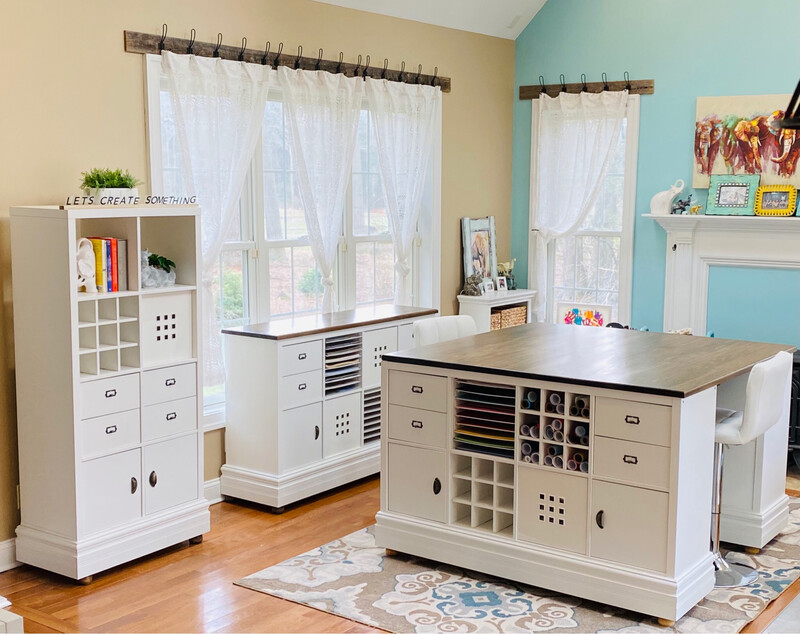 Craft Tables with Storage