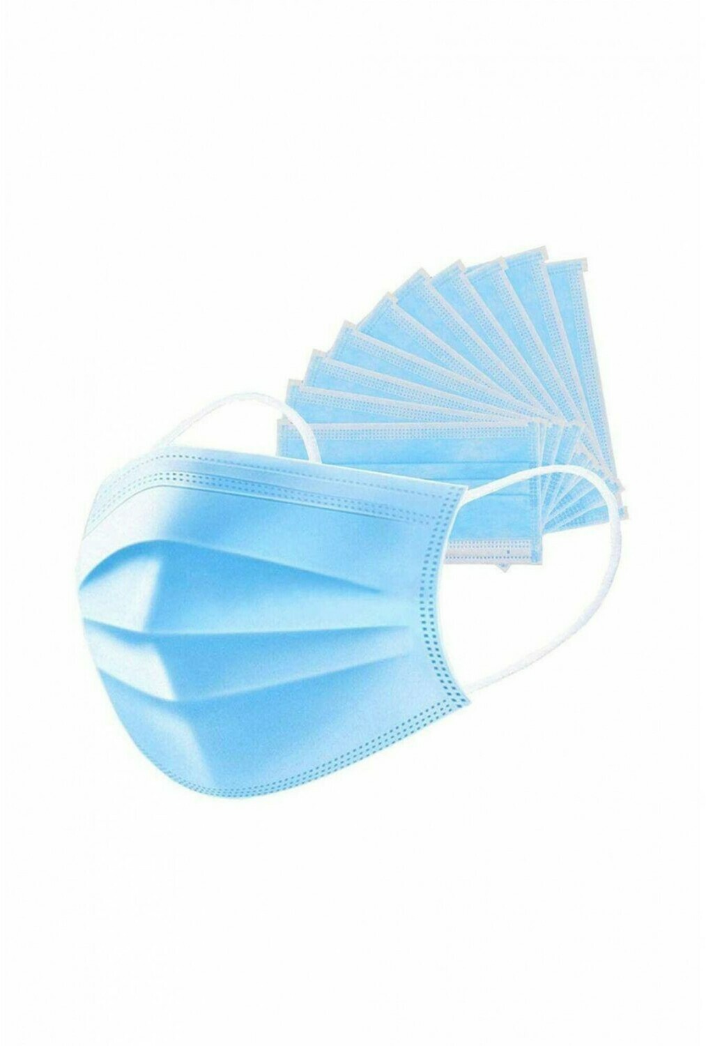 3 ply surgical type mask with ear loops (pack of 10)