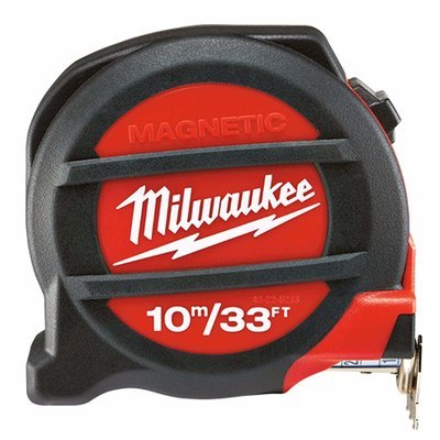 Milwaukee Premium Magnetic Tape Measure - Red/Black - 48-22-5233 (Magnetic, 10M)