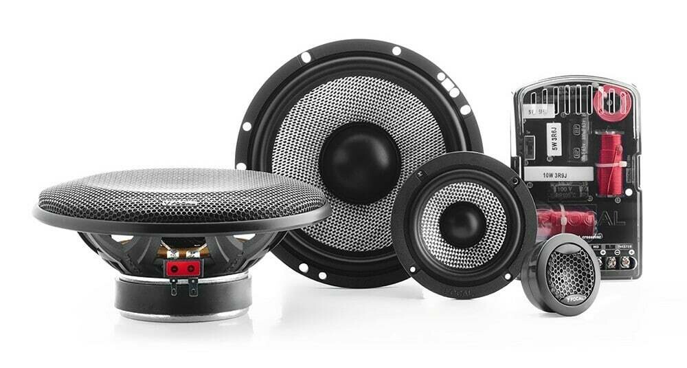 3-way Focal Access 165 AS 3 items - 6.5-inch subwoofer, 4-inch speaker with grille, tweeter and box of kit components
