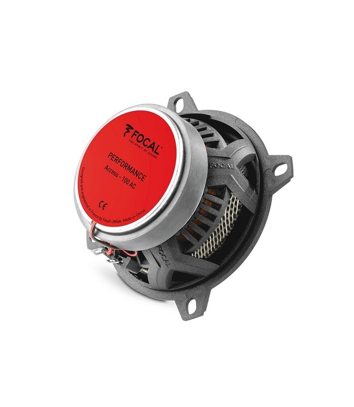 Focal Access 4-inch coaxial speaker side-angle, rear