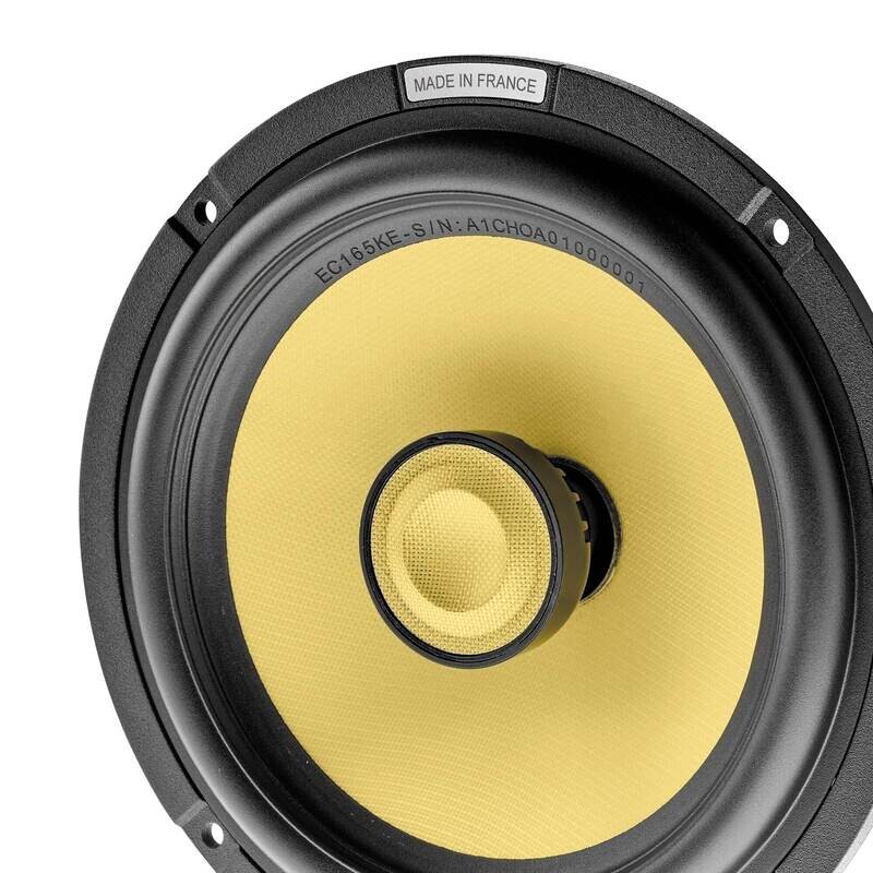 Focal EC 165 KE - K2 Power Series 6-1/2 inch coaxial speaker, front view, no grille
