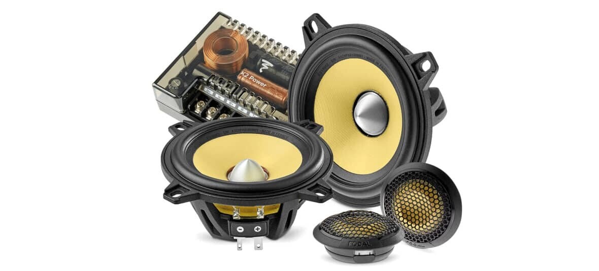 Focal K2 Power EVO - 4-inch 2-Way Component Speaker System, components of Kit 