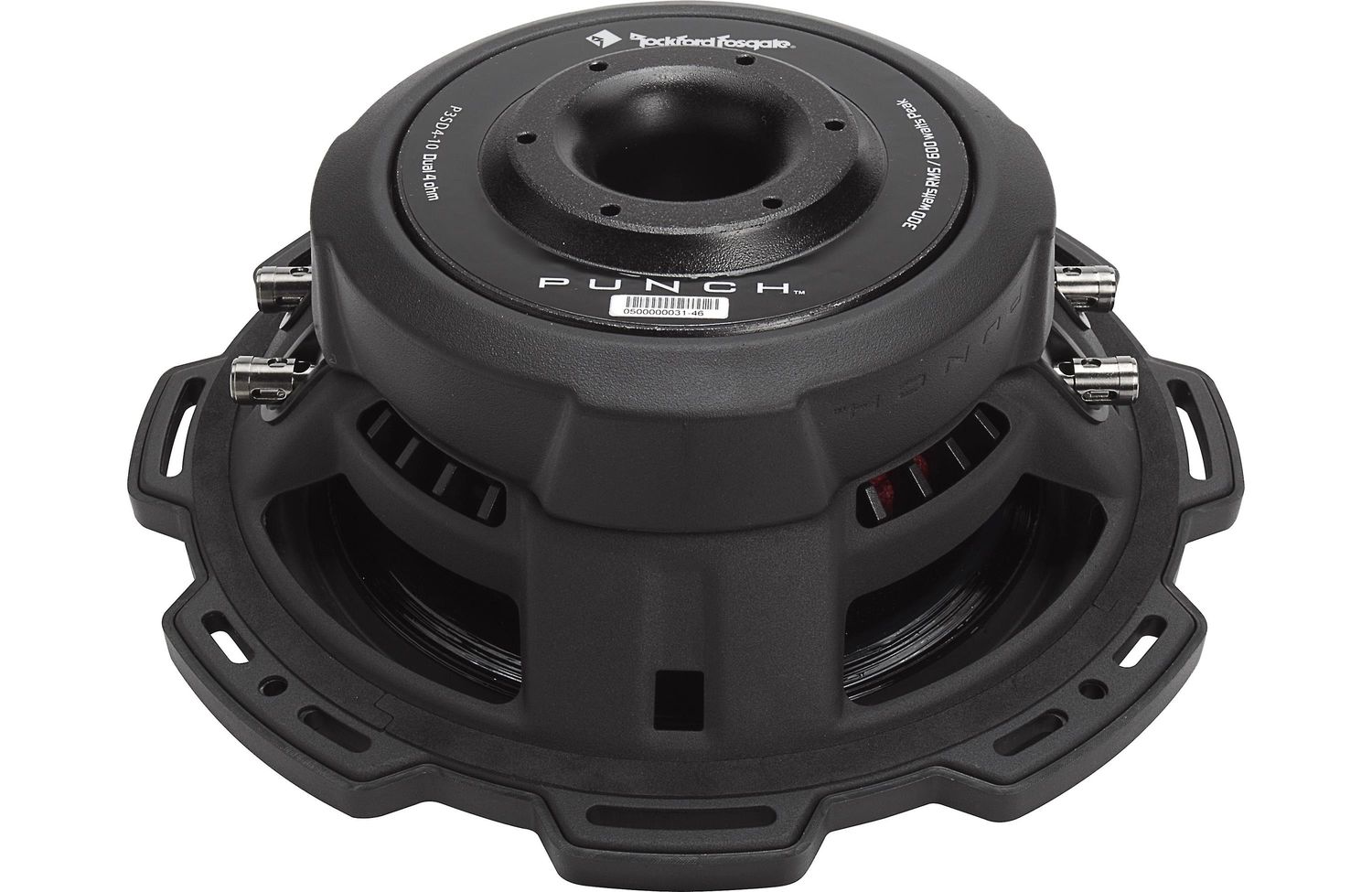 Rockford Fosgate P3SD4-10 Punch Shallow-Mount 10-Inch 4-Ohm DVC Subwoofer