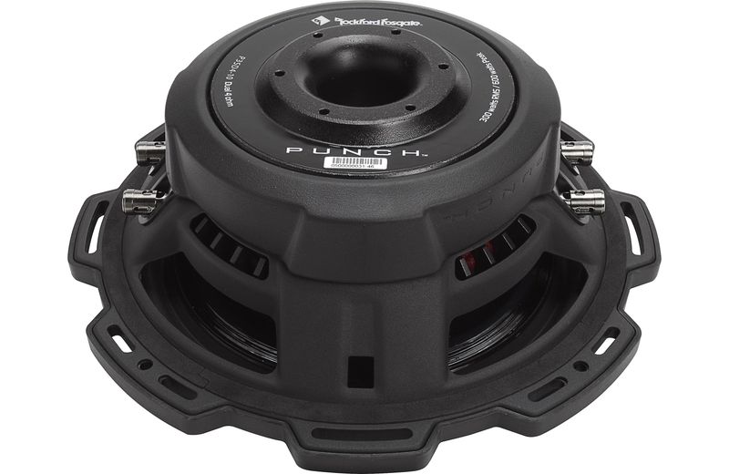 Rockford Fosgate P3SD4-10 Punch shallow-mount 10" subwoofer with dual 4-ohm voice coils