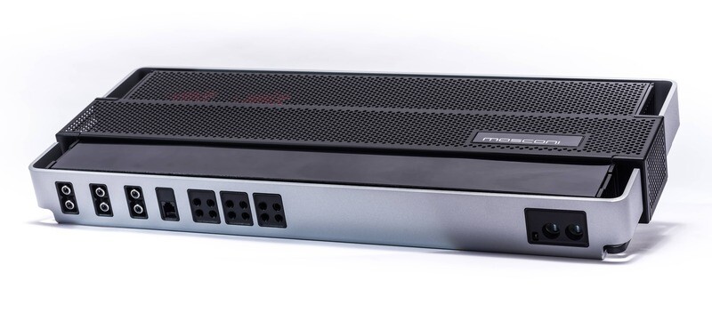 Mosconi-Gladen PRO 5-30 Amp, rear-top angle  