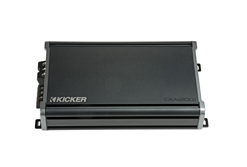 Kicker CXA1200.1 Mono Amplifier, top-front