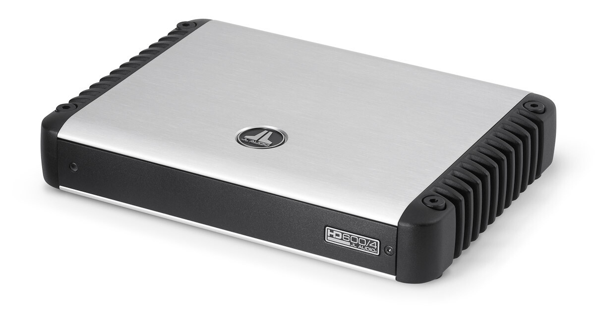 JL Audio HD600/4 4-Channel Full-Range Amplifier, top-front