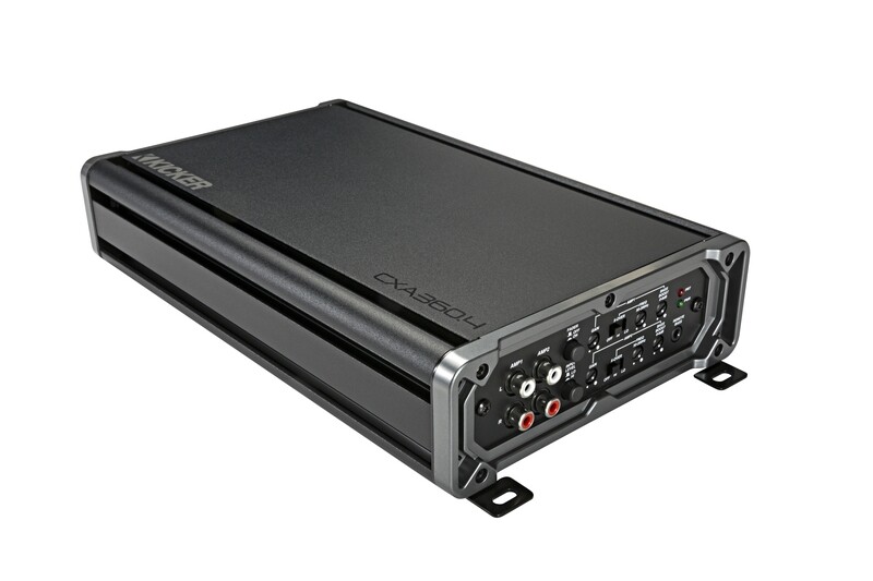 Kicker CXA360.4 4-Channel Amplifier, top-front right corner
