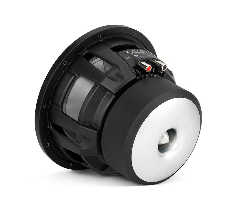 10W6v3-D4 10-Inch, 4-Ohm DVC Subwoofer, rear-right side