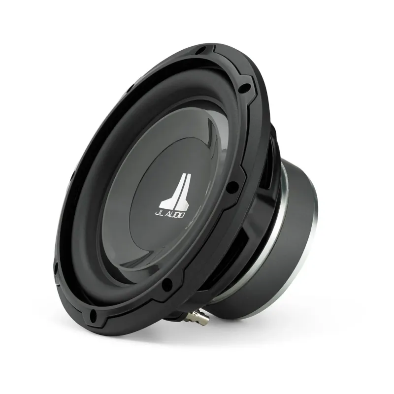 JL Audio 8W1v3-4 8-Inch 4-Ohm SVC Subwoofer, front-right side