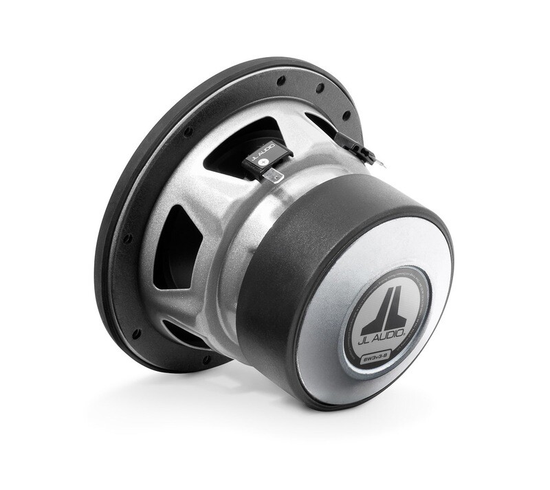 JL Audio  6W3v3-4 6.5-Inch 4-Ohm SVC Subwoofer, rear-right side (8-Ohm model shown)
