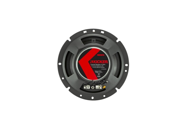 Kicker KSC6704 6.75-Inch 4-Ohm Coaxial Speakers (51KSC6704)