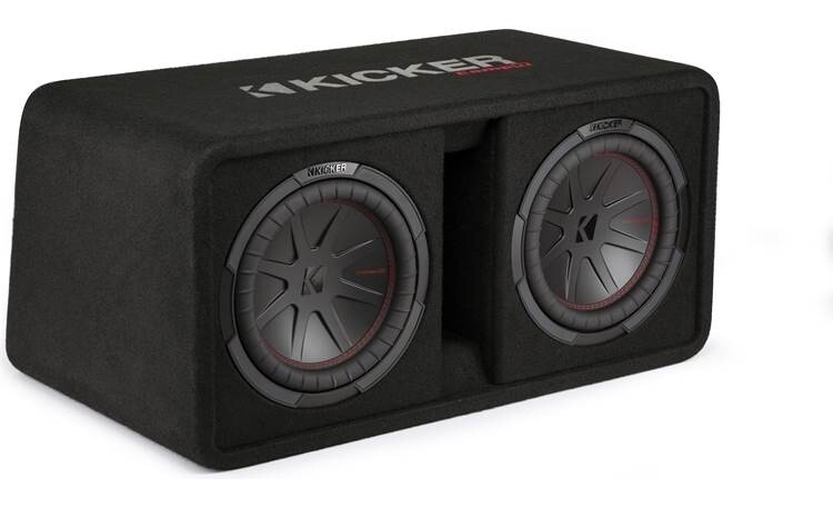 Kicker DCWR102 Ported Enclosure with Two 10-Inch CompR Subwoofers (48DCWR102)