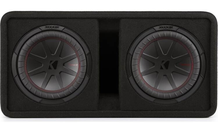 Kicker DCWR102 Ported Enclosure with Two 10-Inch CompR Subwoofers (48DCWR102)