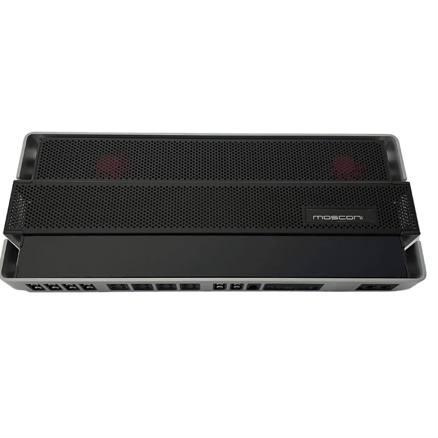 Mosconi PRO 8-30 DSP Amp, front-top angle