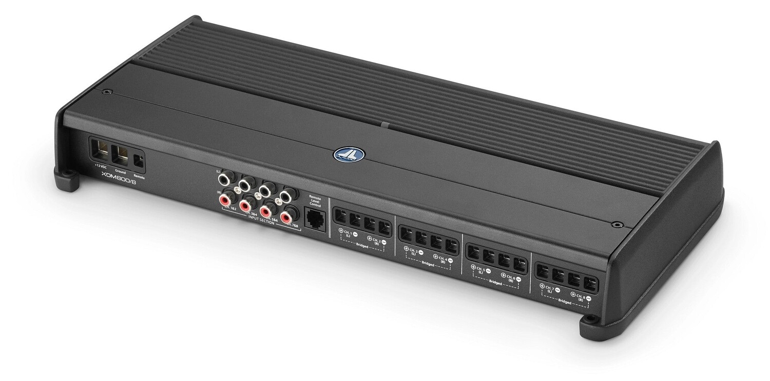 JL Audio XDM800/8 8-Channel Full-Range 800W Car/Marine Amplifier