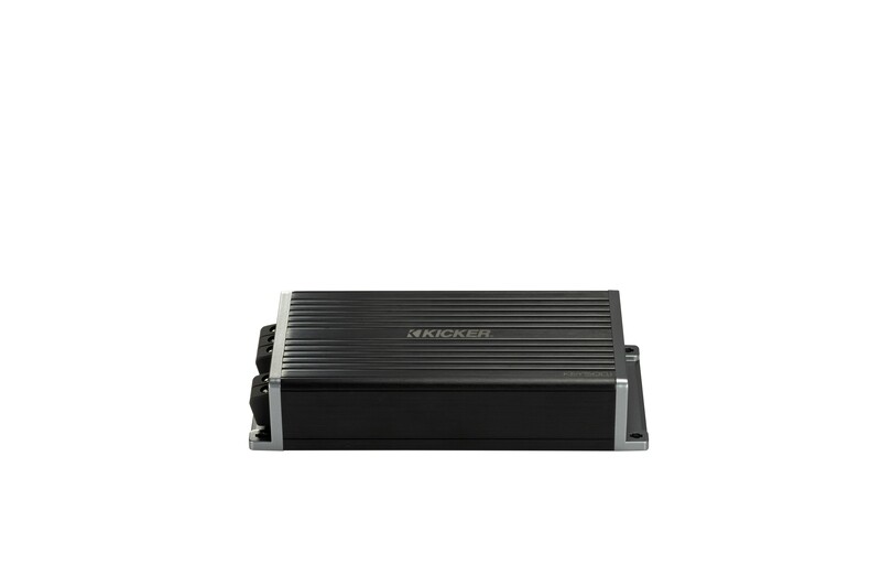 Kicker KEY5001 500-Watt Mono Channel Amplifier, top-front