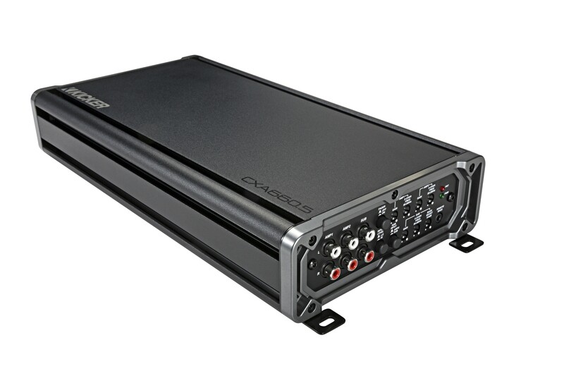 Kicker CXA6605 CX-Series 5-Channel Amplifier, right side-front