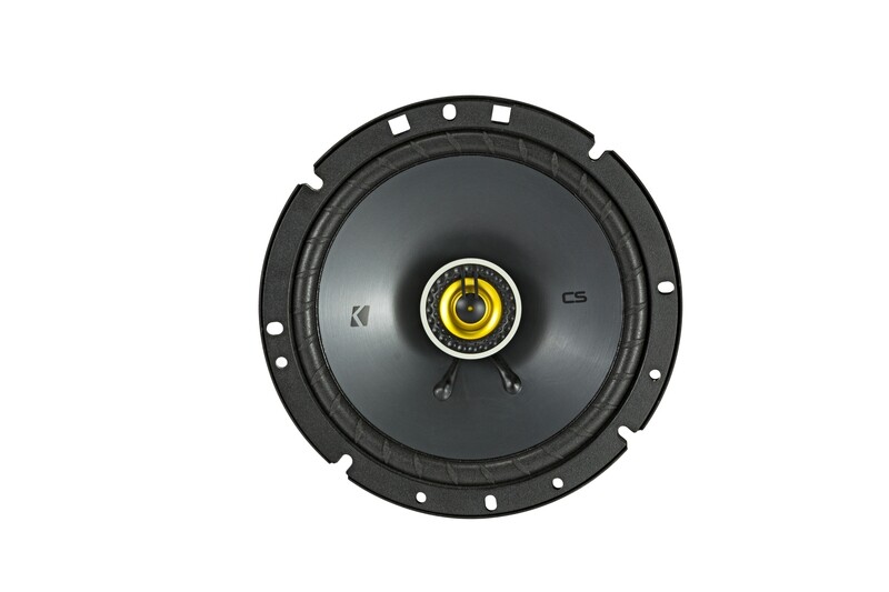 Kicker CSC674 6.75-inch coaxial speaker, front, no grille
