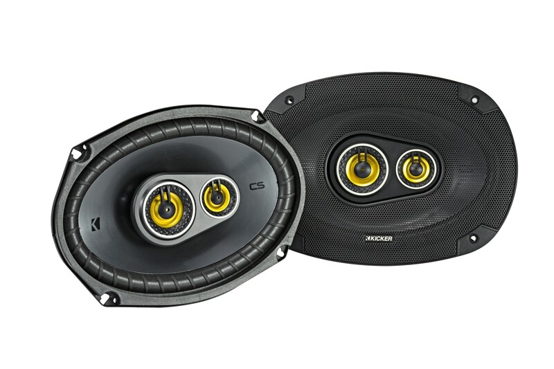 Kicker CSC693 6x9-inch component speakers, pair, front, one with grille, one without grille