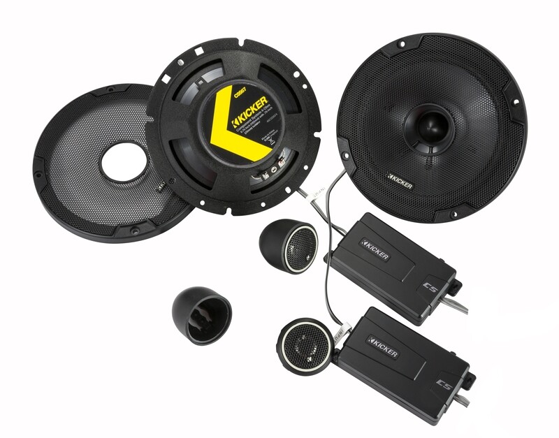 Kicker CSS674 6.75-inch component speaker system, 2 speakers, 1 front with grille, 1 rear, 2 crosso…