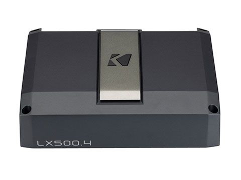 Kicker LX500.4 4-Channel Amplifier, top-front