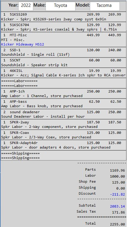 Z Short Toyota Tacoma
