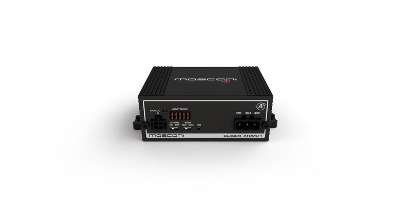 Mosconi ATOMO 1 1-Channel Amplifier, front-top