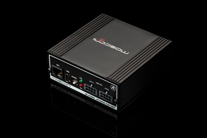 Mosconi-Gladen ATOMO 4-8 DSP, front-top angle