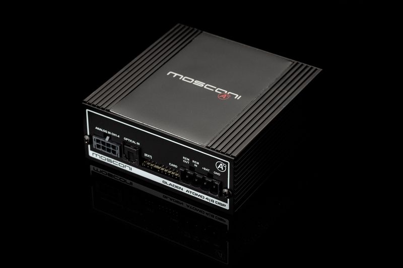 Mosconi-Gladen ATOMO 4-8 DSP, rear-top angle
