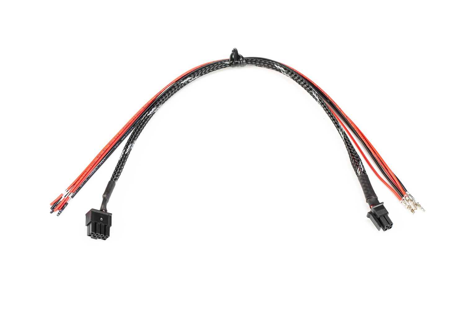 Mosconi EXT1-LINK cables with connections, top 